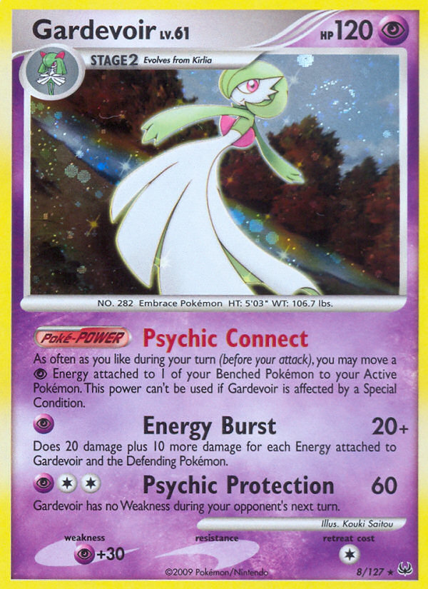 Gardevoir z edície Platinum, karta č.8