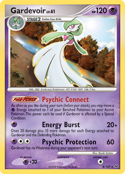 Gardevoir z edície Platinum, karta č.8