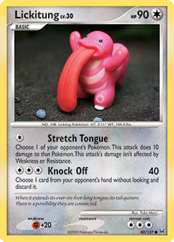 Lickitung z edície Platinum, karta č.80