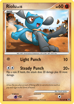 Riolu z edície Platinum, karta č.91