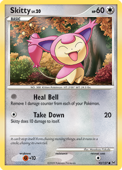 Skitty z edície Platinum, karta č.93