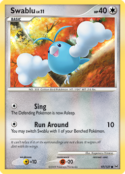 Swablu z edície Platinum, karta č.97