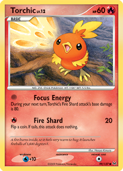Torchic z edície Platinum, karta č.99