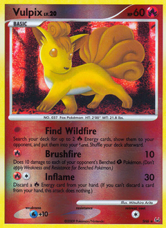 Vulpix, ukážková karta