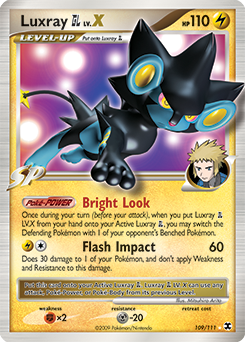 Luxray GL LV.X z edície Rising Rivals, karta č.109