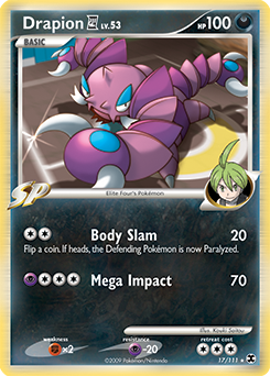 Drapion E4 z edície Rising Rivals, karta č.17