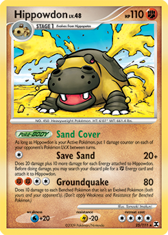 Hippowdon z edície Rising Rivals, karta č.25