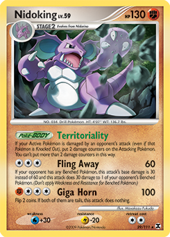Nidoking z edície Rising Rivals, karta č.29