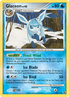 Glaceon z edície Rising Rivals, karta č.41