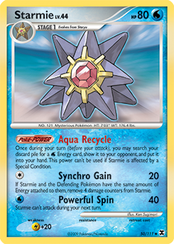 Starmie z edície Rising Rivals, karta č.50