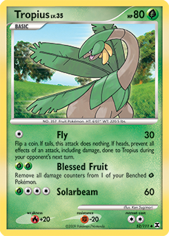 Tropius z edície Rising Rivals, karta č.52