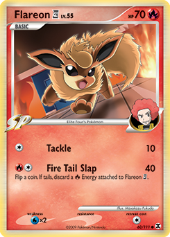 Flareon E4 z edície Rising Rivals, karta č.60