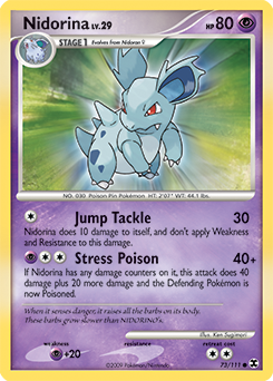 Nidorina z edície Rising Rivals, karta č.73