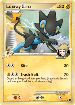 Luxray GL z edície Rising Rivals, karta č.9