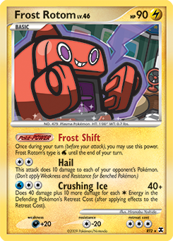 Frost Rotom z edície Rising Rivals, karta č.RT2