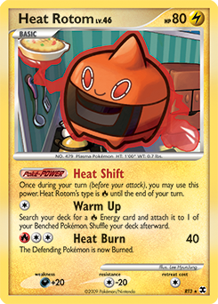 Heat Rotom z edície Rising Rivals, karta č.RT3