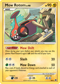 Mow Rotom z edície Rising Rivals, karta č.RT4