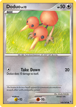 Doduo z edície Supreme Victors, karta č.102
