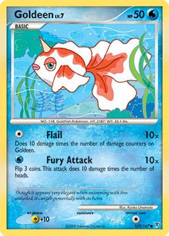 Goldeen z edície Supreme Victors, karta č.107