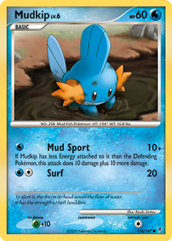 Mudkip z edície Supreme Victors, karta č.116