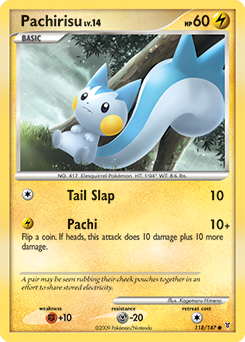 Pachirisu z edície Supreme Victors, karta č.118