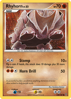Rhyhorn z edície Supreme Victors, karta č.122