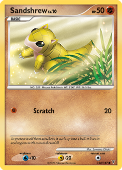 Sandshrew z edície Supreme Victors, karta č.124