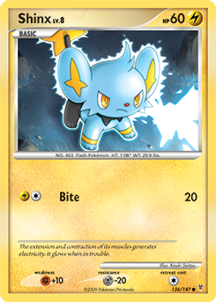 Shinx z edície Supreme Victors, karta č.126