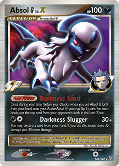 Absol G LV.X z edície Supreme Victors, karta č.141