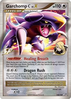 Garchomp C LV.X z edície Supreme Victors, karta č.145