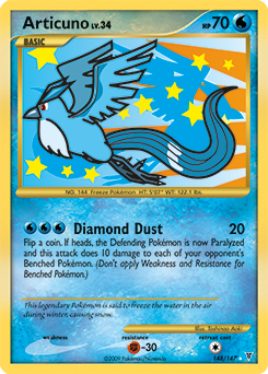 Articuno z edície Supreme Victors, karta č.148