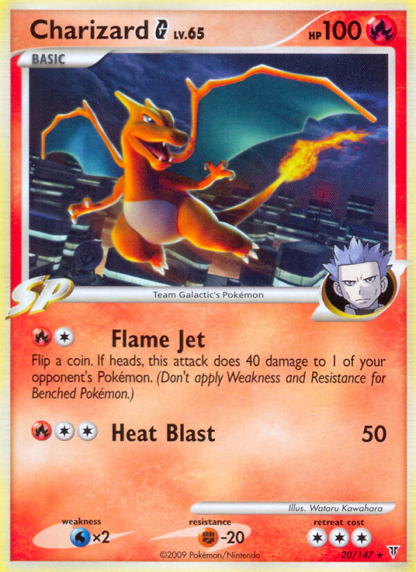 Charizard G z edície Supreme Victors, karta č.20