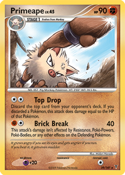Primeape z edície Supreme Victors, karta č.39