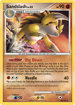 Sandslash z edície Supreme Victors, karta č.42