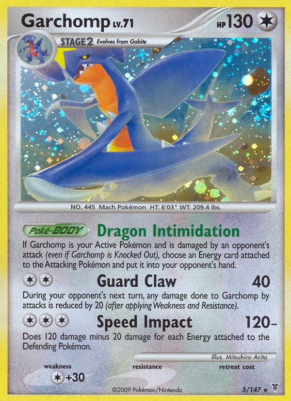 Garchomp z edície Supreme Victors, karta č.5