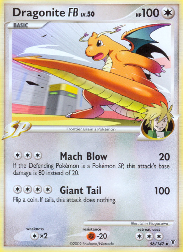 Dragonite FB z edície Supreme Victors, karta č.56
