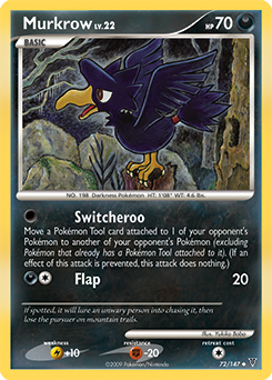 Murkrow z edície Supreme Victors, karta č.72