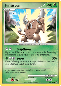 Pinsir z edície Supreme Victors, karta č.75