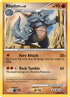 Rhydon z edície Supreme Victors, karta č.80