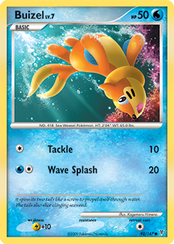 Buizel z edície Supreme Victors, karta č.92
