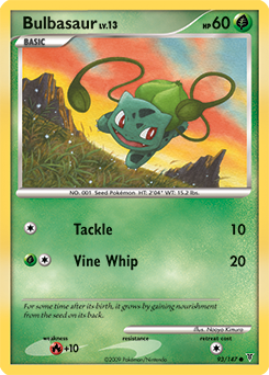 Bulbasaur z edície Supreme Victors, karta č.93