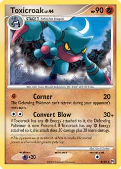 Toxicroak z edície Arceus, karta č.11
