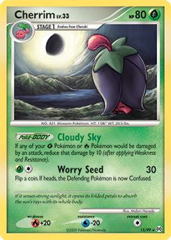 Cherrim z edície Arceus, karta č.15