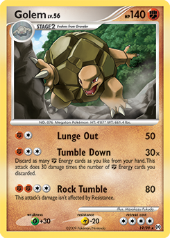 Golem z edície Arceus, karta č.19
