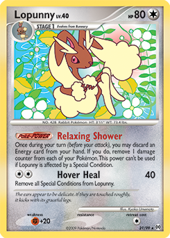 Lopunny z edície Arceus, karta č.21