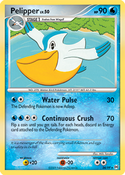 Pelipper z edície Arceus, karta č.24