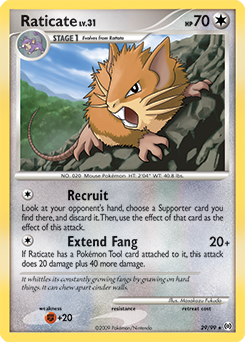 Raticate z edície Arceus, karta č.29