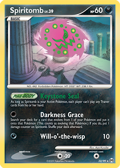 Spiritomb z edície Arceus, karta č.32