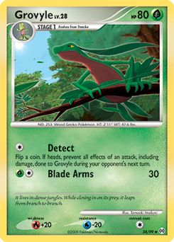 Grovyle z edície Arceus, karta č.38