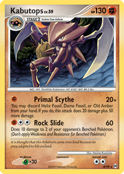 Kabutops z edície Arceus, karta č.4